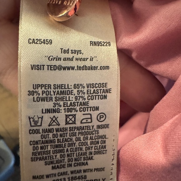 Ted Baker Pink Ruffle Sleeve Top - Picture 7 of 11